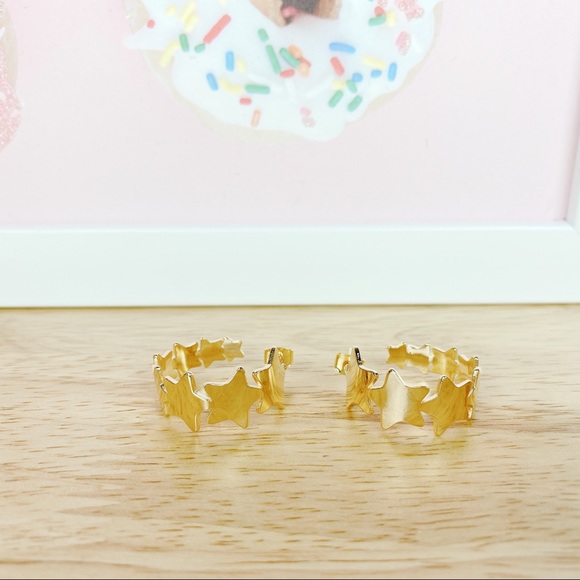 Starry Night Hoop Earrings - Picture 5 of 6